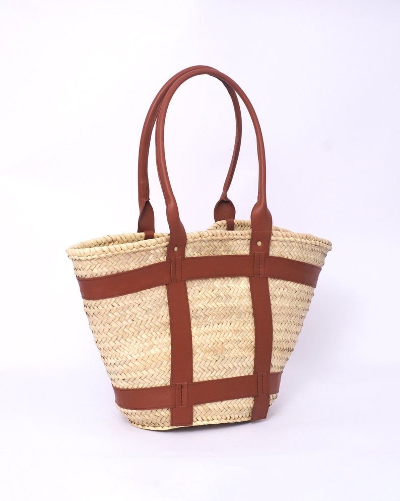 Straw Tote Bag - Large Natural Woven Bohemian Market Bag | Spacious Summer Beach Shoulder Bag | Boho Chic Eco-Friendly Handbag | Perfect Gift for Her