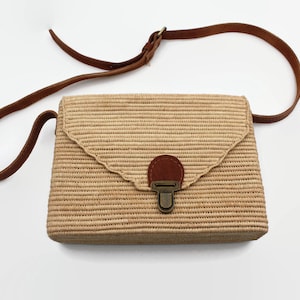 Schultertasche , Handtasche , Raffia Tasche , Handarbeit Damen Tasche , Raphia Luxus Designer Tasche , Umweltfreundliche Tasche , Strohkorb Ledertasche