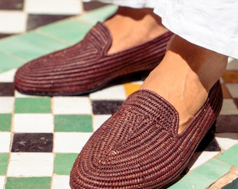 ラフィア ハンドメイド ローファー　23.5-24.5cm ラフィア ハンドメイド ローファー 23.5-24.5cm ラフィア