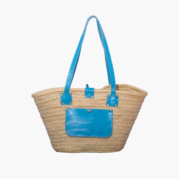 Strohtasche, Strohkorb, Naturtasche, Strandtasche, handgemachte