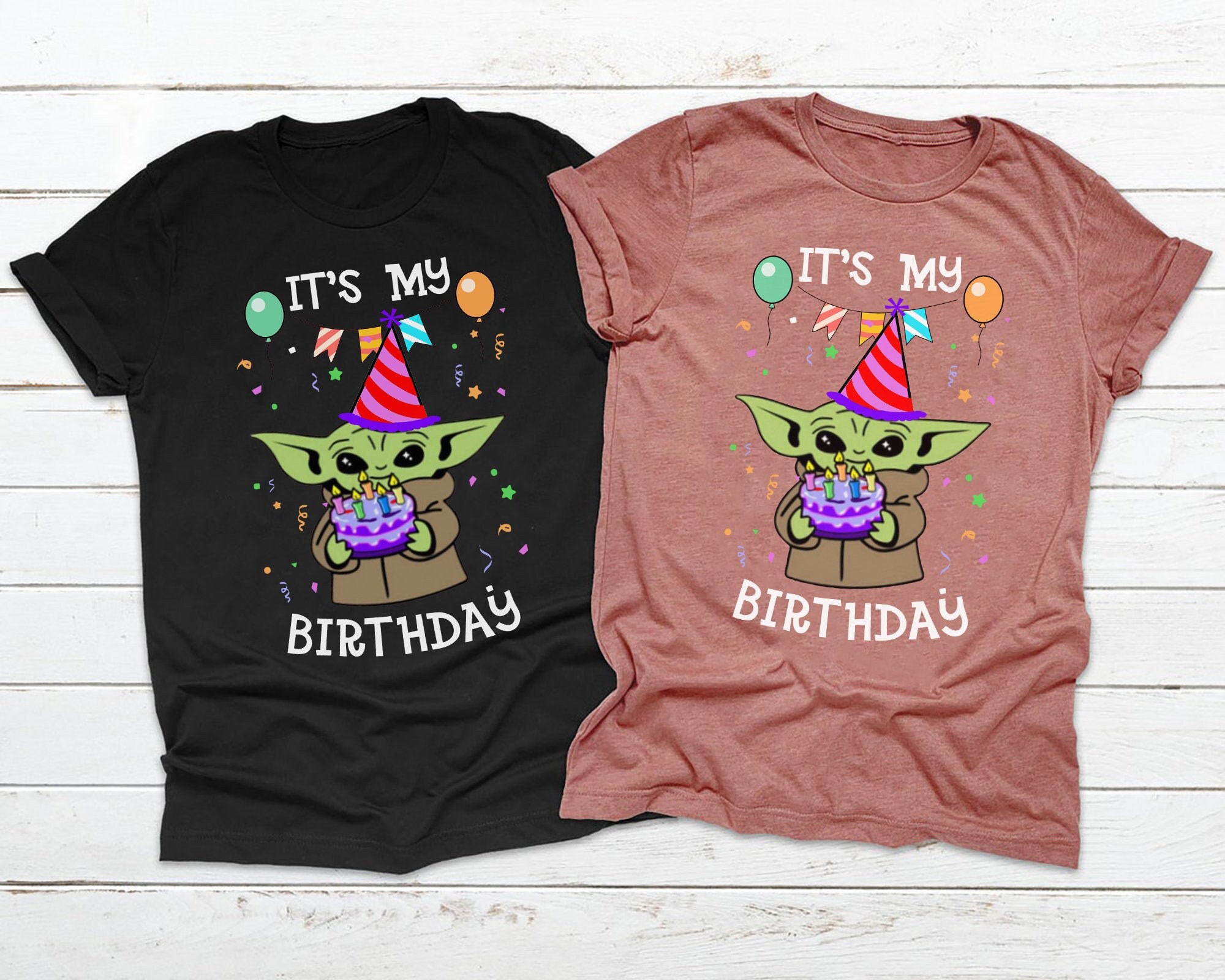 It's My Birthday Baby Yoda Shirt Gift For Kid Baby Yoda Etsy