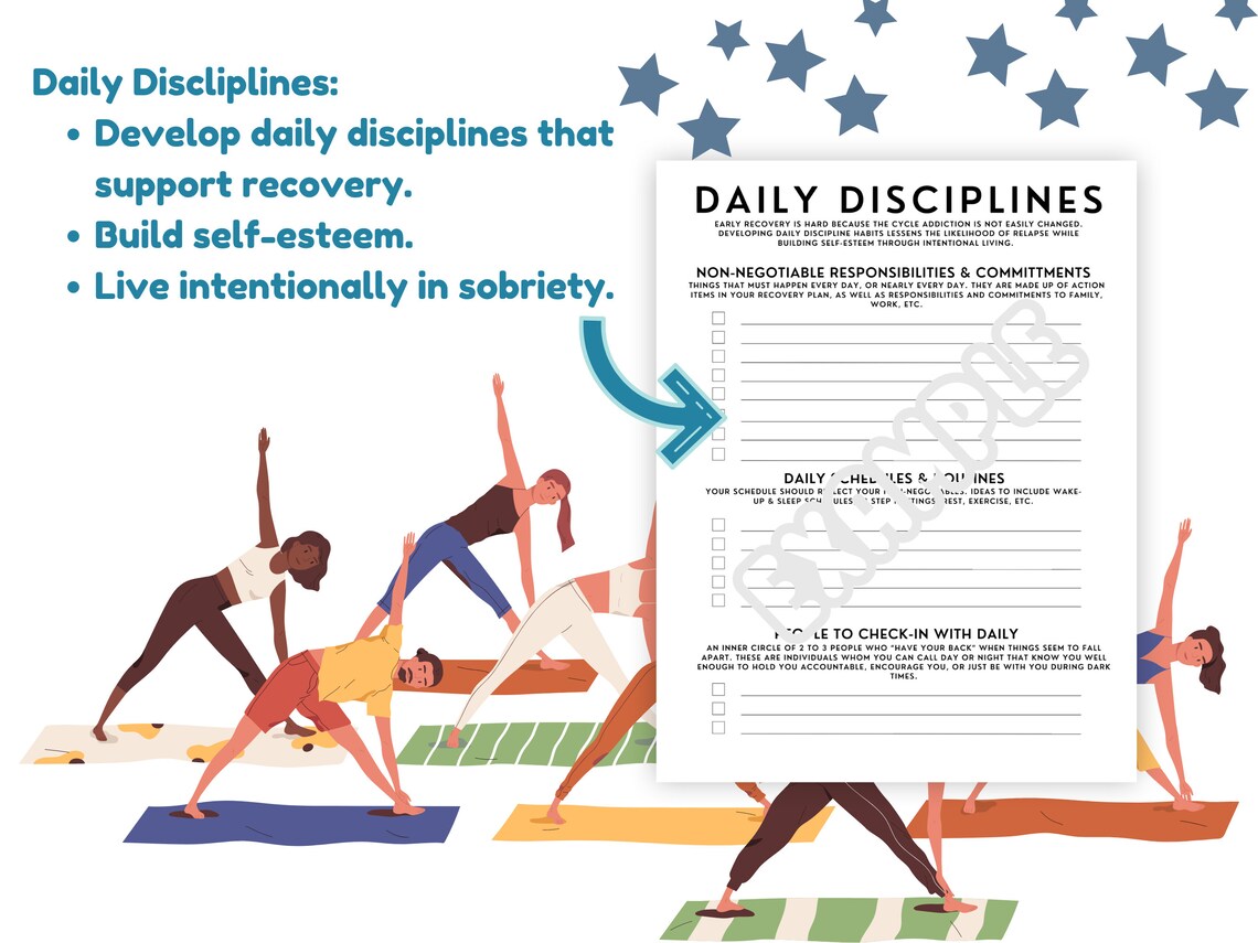 Relapse Prevention Worksheet Bundle: Substance Use Disorder Therapy ...