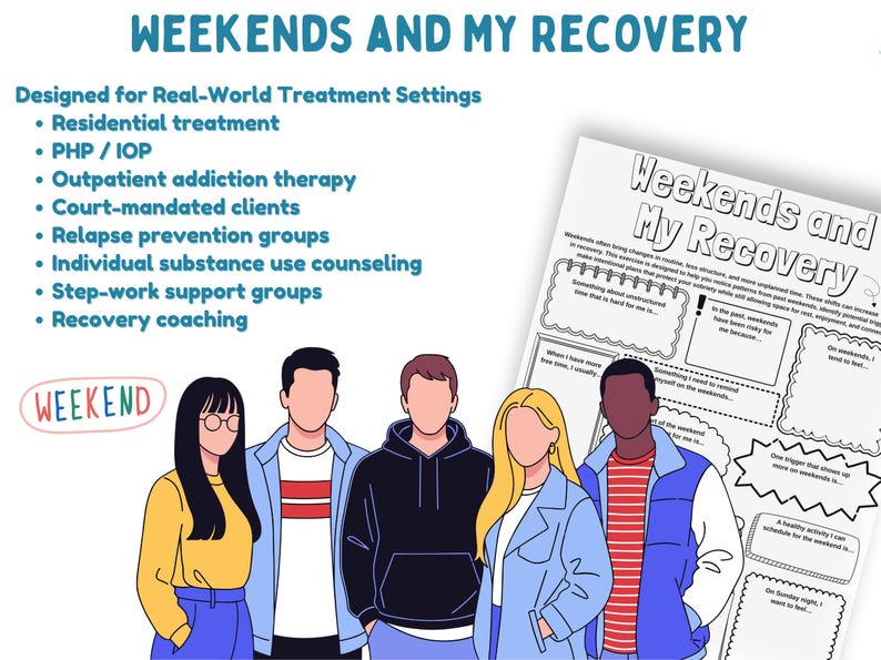 Weekend Recovery Method Weekend Relapse Prevention Activity for Substance Use Recovery Group ...