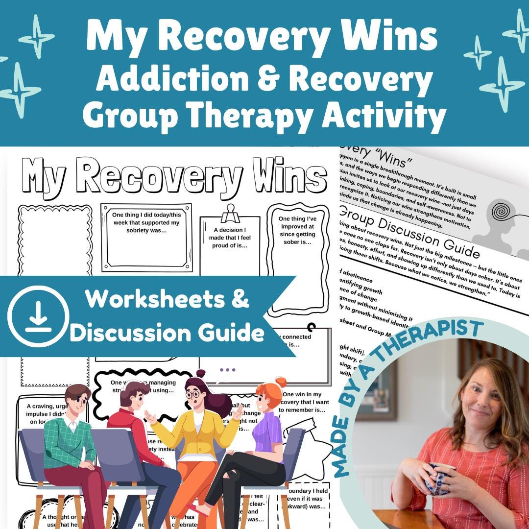 My Recovery Wins: Substance Use and Addiction Treatment Group Therapy ...