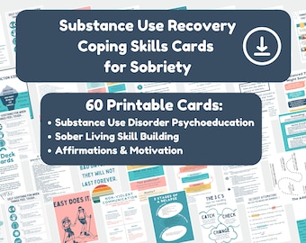 Schede di strategie di coping per il recupero dalla dipendenza: sobrietà, prevenzione delle ricadute (PDF stampabile)