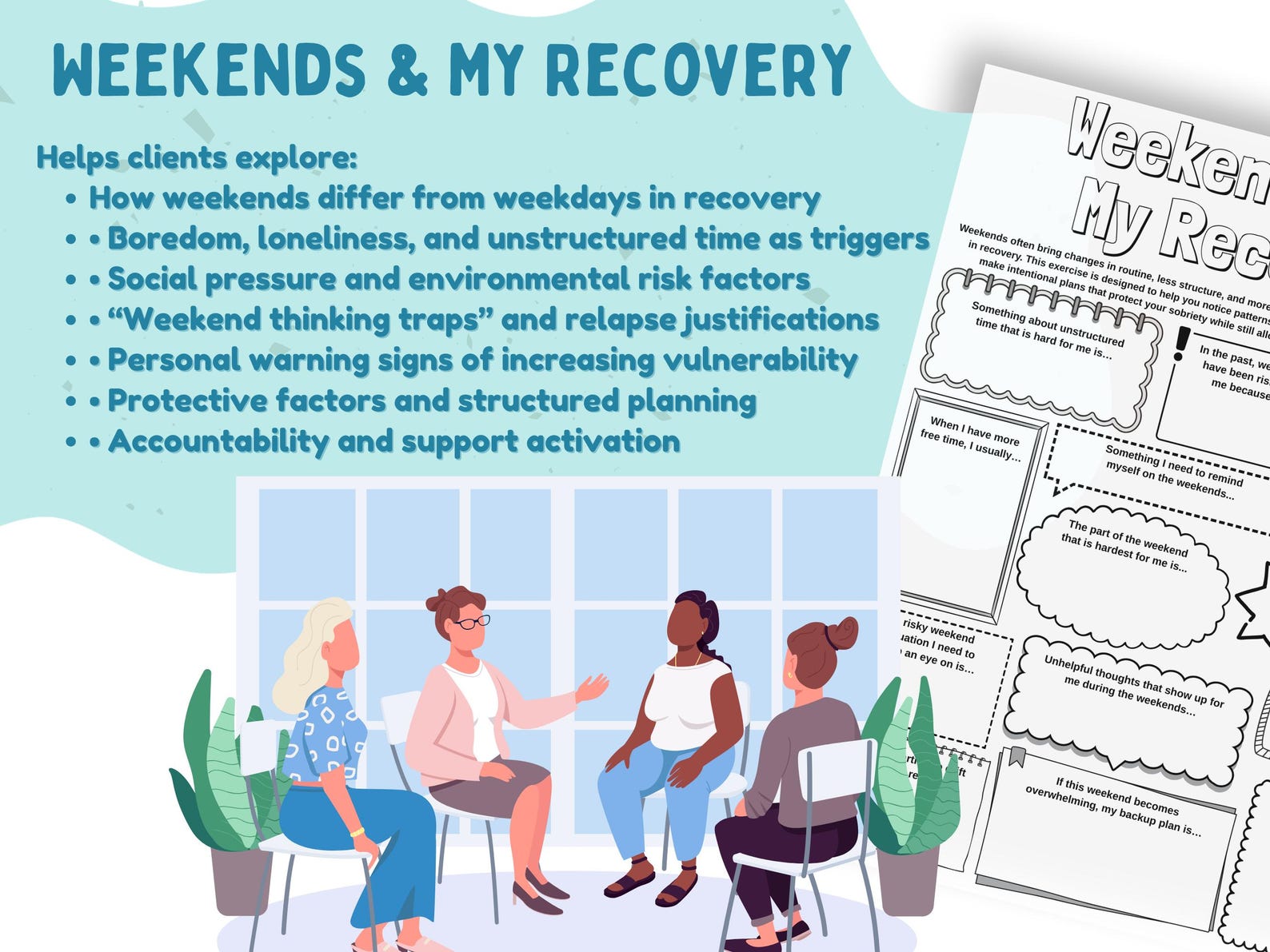 Weekend Recovery Method Weekend Relapse Prevention Activity for Substance Use Recovery Group ...