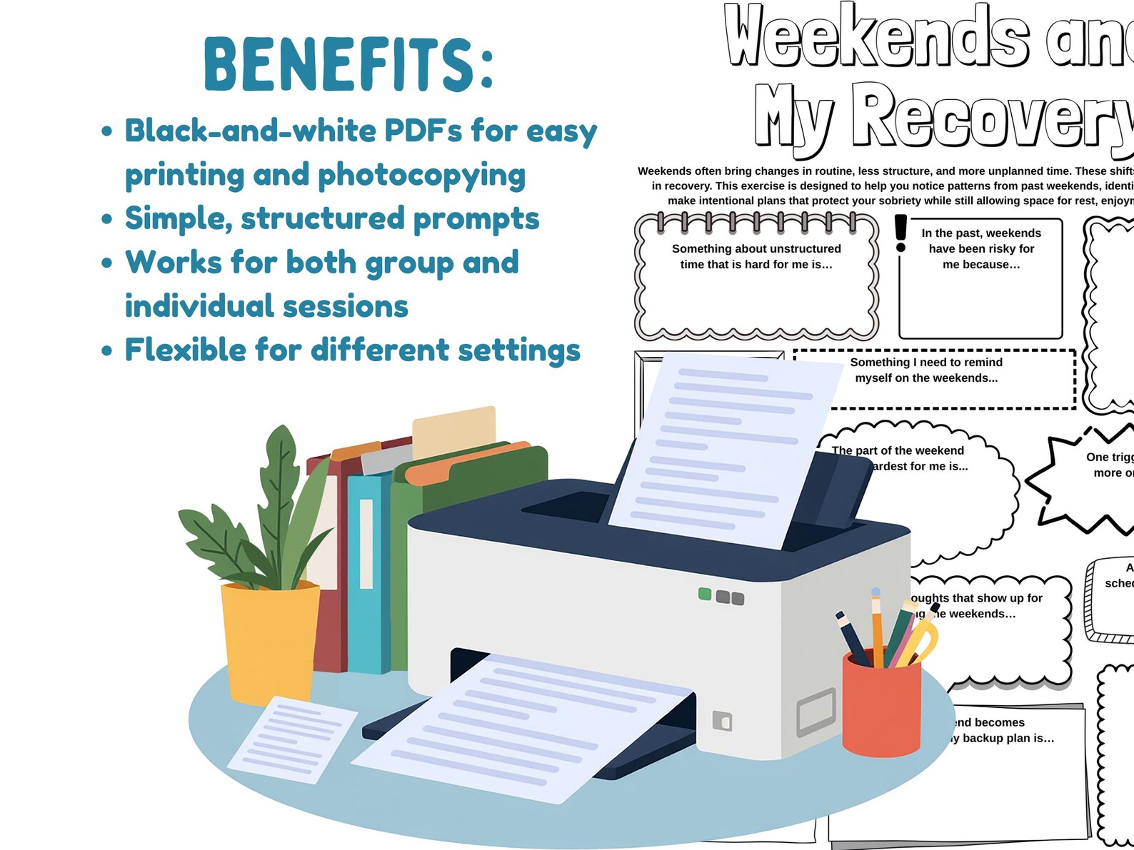 Weekend Recovery Method Weekend Relapse Prevention Activity for Substance Use Recovery Group ...