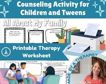 Family Therapy Worksheet: Child Counseling Intake Activity (PDF Download)
