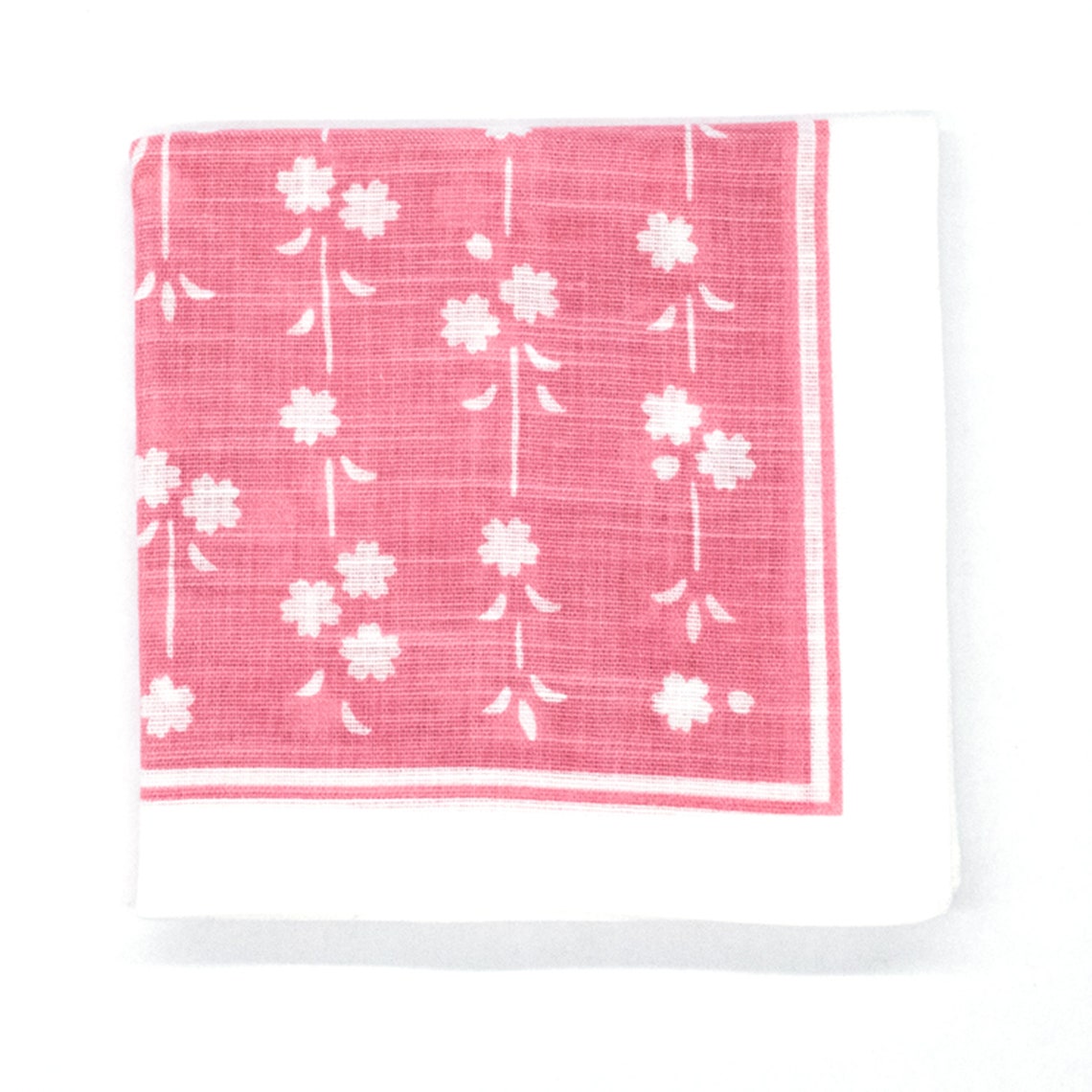 Topdrawer Japanese Handkerchief 100 Cotton Weeping Cherry Etsy