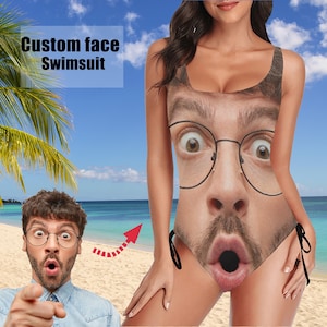 Custom Swimsuit Face/Personalize Bachelorette Swimsuit/Women Swimsuit/Bride bathing Suit/Bachelorette Squad bathing suit/One Piece