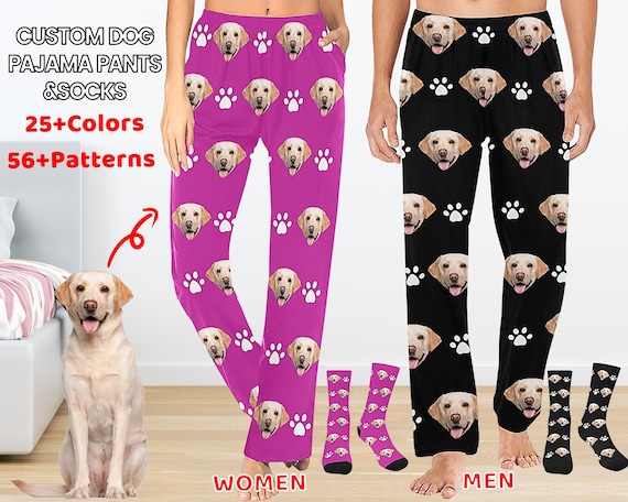 Custom Pet Pajama Pants personalized Pants Pajamas custom Pj Pants photo Pajama dog Pajamas christmas anniversary Photo Gift for Her Him Etsy Canada