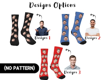 Custom Face Socks, Personalized Photo Socks, Gift for Him Her
