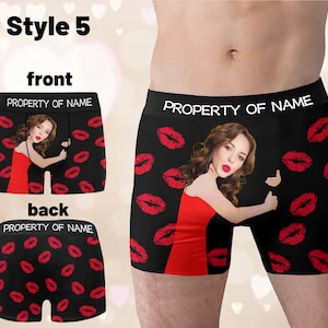 Personalized Photo Gift for Boyfriend/Husband,Custom Boxer Briefs,Custom Men underwear,Valentine's Day Gift for Him,Funny Wedding Gifts image 6