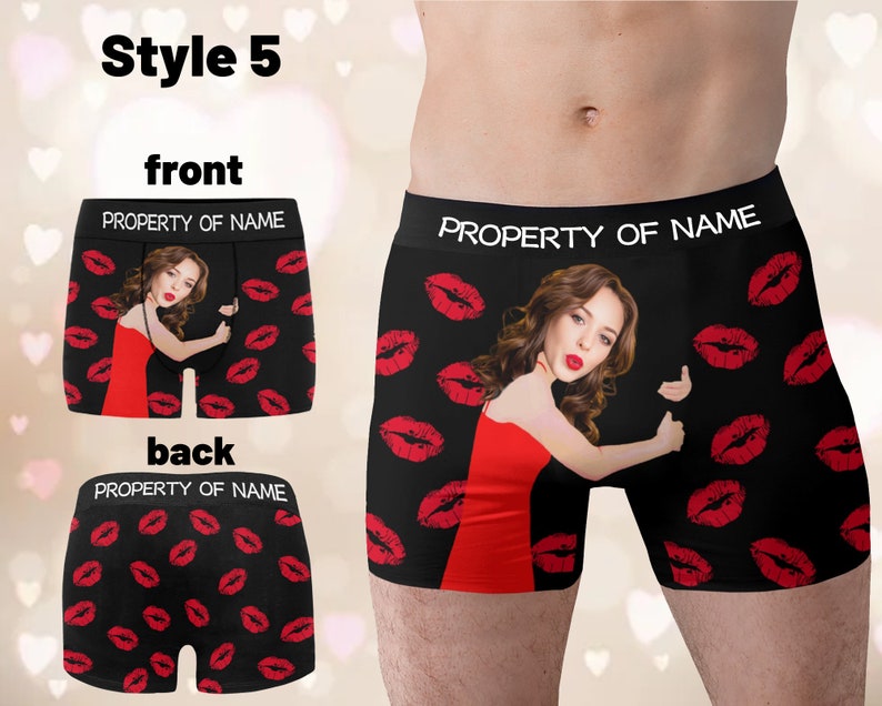 Personalized Photo Gift for Boyfriend/Husband,Custom Boxer Briefs,Custom Men underwear,Valentine's Day Gift for Him,Funny Wedding Gifts image 6