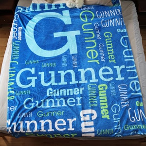 Couverture personnalisée pour garçon, couverture personnalisée avec nom, cadeau couverture à monogramme pour enfant, cadeaux de Noël/anniversaire 2023 pour garçon, fille, enfants