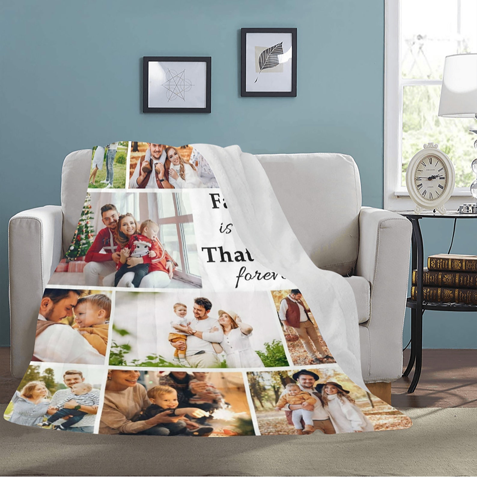 Personalized Picture Blanketcustom Photo Blanketface Etsy