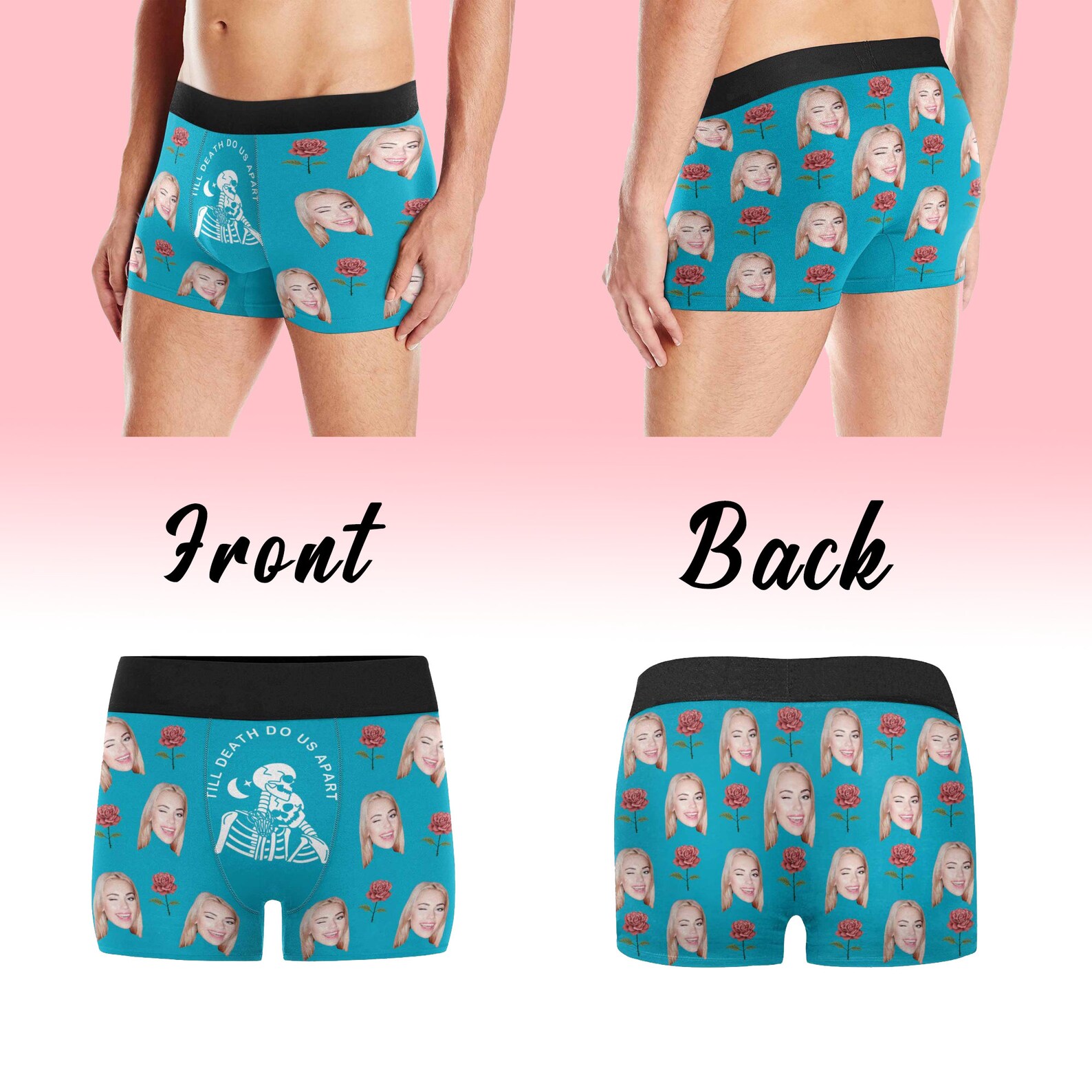 Custom Briefs Personalized Photo Boxer Briefs, Custom Face Underwear Gift - Etsy