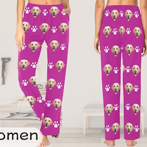 Pantalon de pyjama pour animaux de compagnie personnalisé, pyjama pantalon personnalisé, pantalon Pj personnalisé, pyjama photo, pyjama pour chien, cadeau photo de Noël/anniversaire pour elle lui image 3