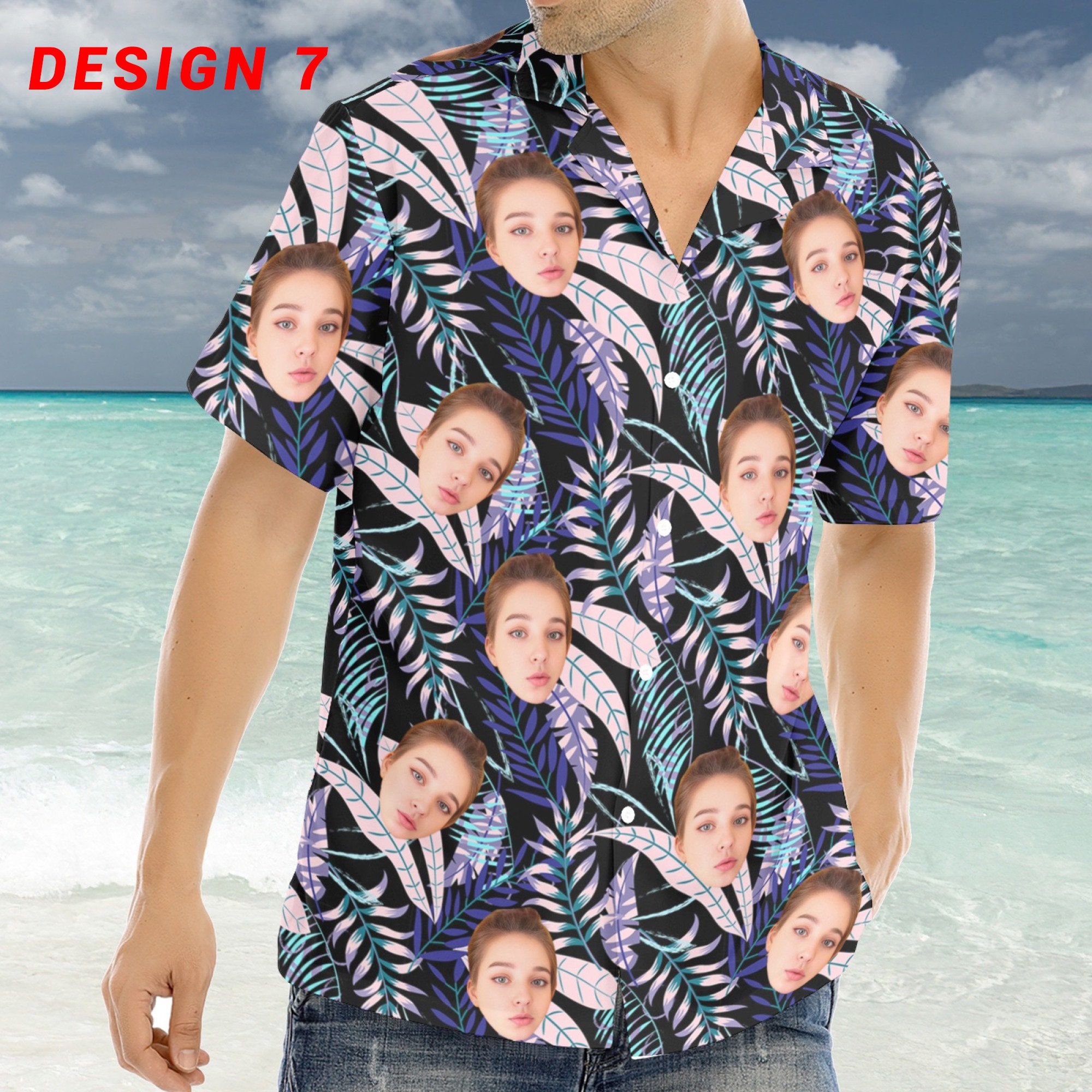 Camicia Hawaiana Personalizzata Con Le Tue Foto - Camicie Aloha Estive Per Uomo, Donna E Bambino - 6