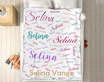 Personalized Name Blanket, Ultra-Soft Micro Fleece, Baby Shower Gift