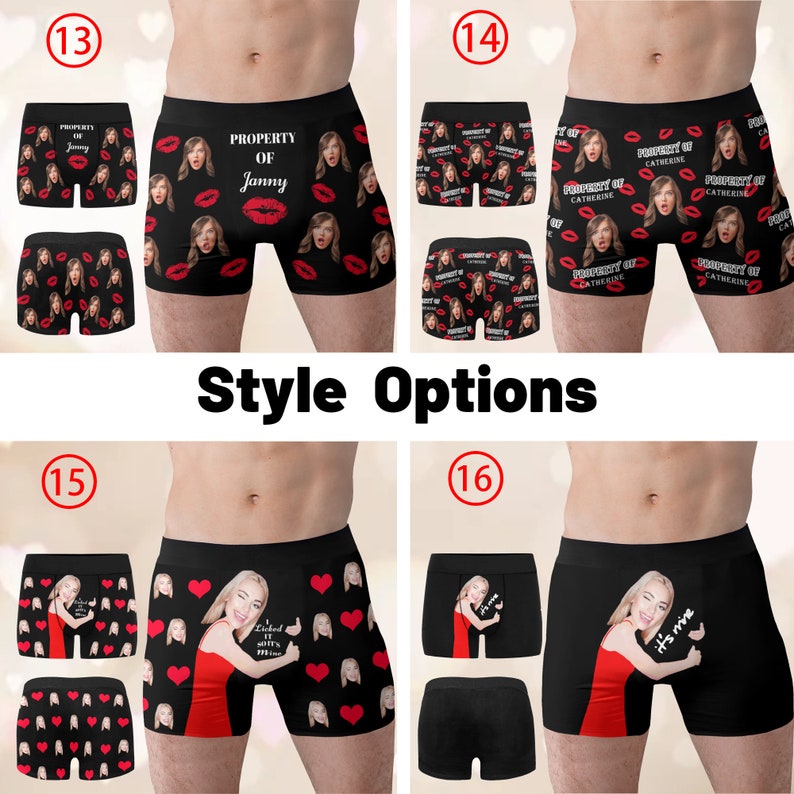 Personalized Photo Gift for Boyfriend/Husband,Custom Boxer Briefs,Face Underwear,Custom Men underwear,Anniversary/Birthday Gift for Him image 5