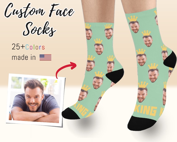 Custom Face Socks custom Photo Socks face Socks personalized Socks Custom Printed Socks picture Socks gift to Dad him father s Day Gift Etsy Ireland