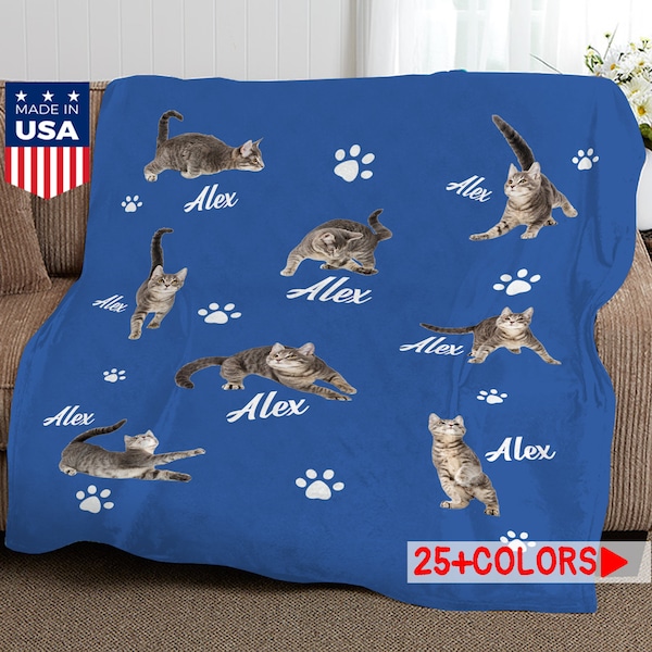 Custom Cat Blanket Etsy