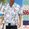 Personalized Face Hawaiian Shirt, Gifts for Dad