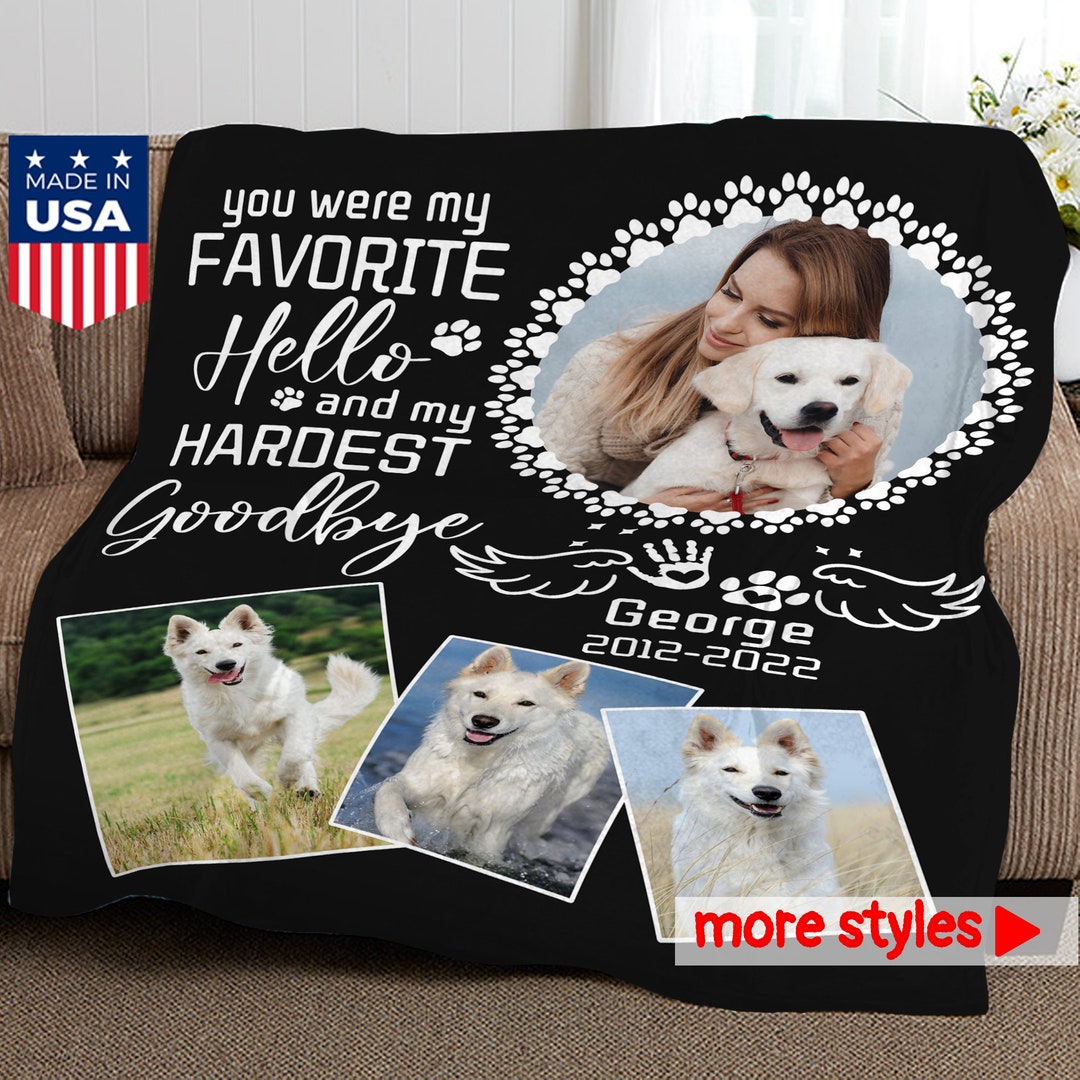 Memorial Blanket,custom Photo Blanket,personalized Picture Blanket,dog