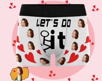 Custom Funny Boxer Briefs,Personalized Photo Gift for Boyfriend/Husband,Face Underwear,Custom Men underwear,Christmas/Valentine's Day Gift