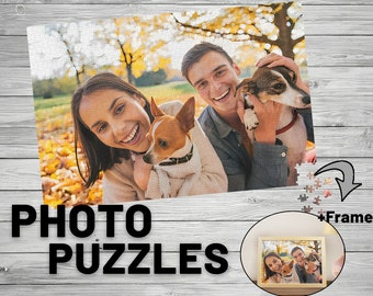 Personalized Photo Puzzle,Custom 300 500 1000 Pieces Wooden Puzzle,Custom Adult Jigsaw,Custom Christmas Gifts for Him,Her,Gifts for Couples