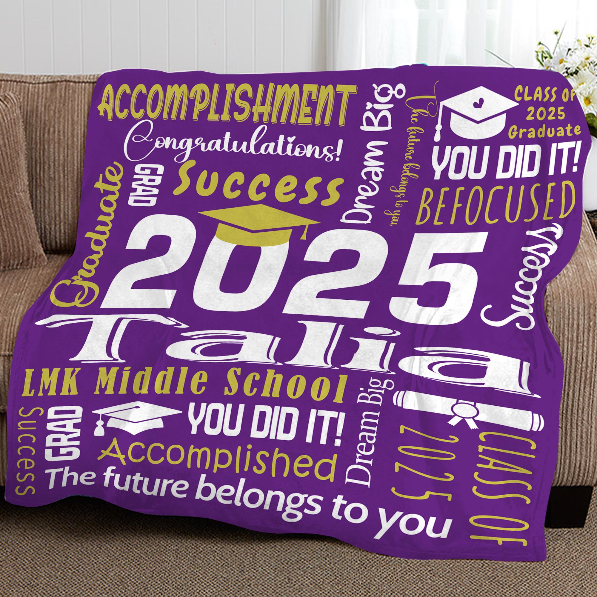 Abschluss Decke 2025 – Persönliches Geschenk Für Ihn/sie, 150x130 Cm