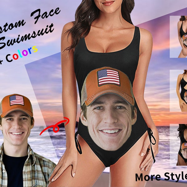 Custom Swimsuit Face/Personalize Bachelorette Swimsuit/Women Swimsuit/Bride bathing Suit/Bachelorette Squad bathing suit/One Piece