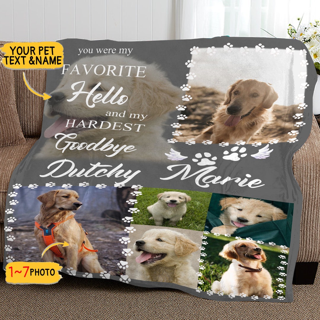 Memorial Blanket,custom Photo Blanket,personalized Picture Blanket,dog