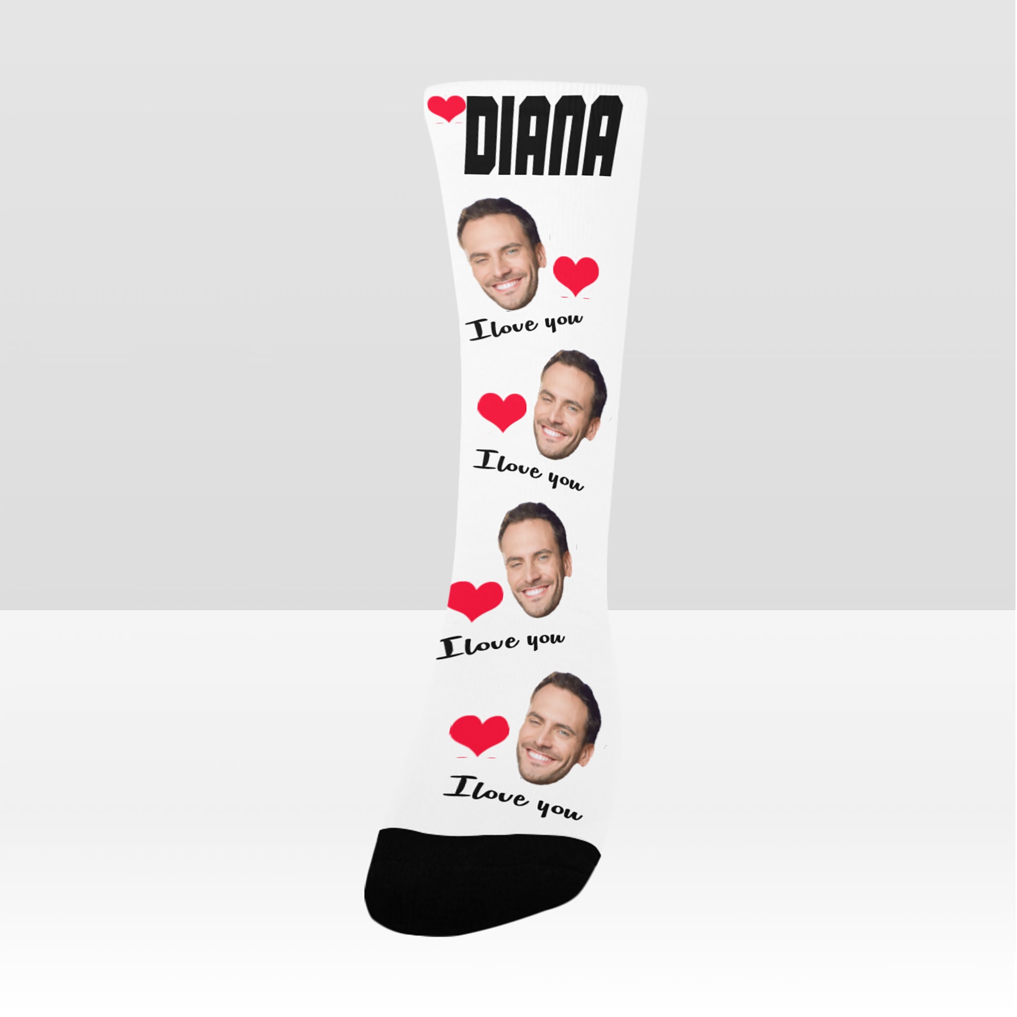 LOSARON Calcetines personalizados con foto de rostro, calcetines  personalizados para parejas recién casadas para hombres y mujeres, regalos  de boda