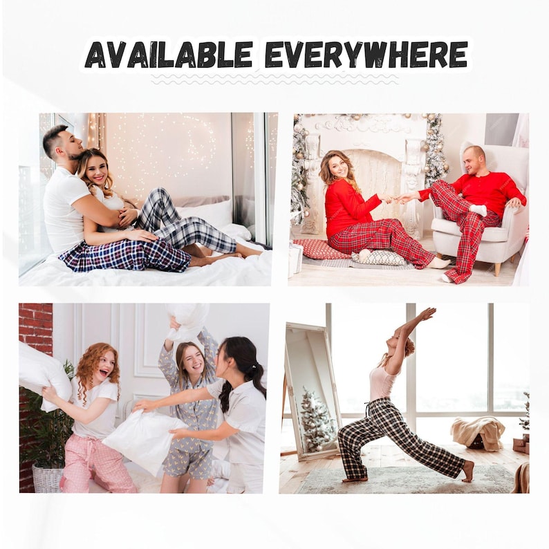Custom Face Pajama Pants, Personalized Photo Pjs, Christmas Gift for Family image 10