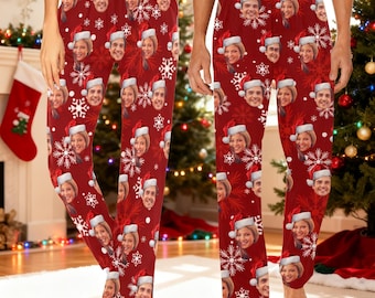 Custom Face Christmas Pajama Set: Personalized Photo Pajamas