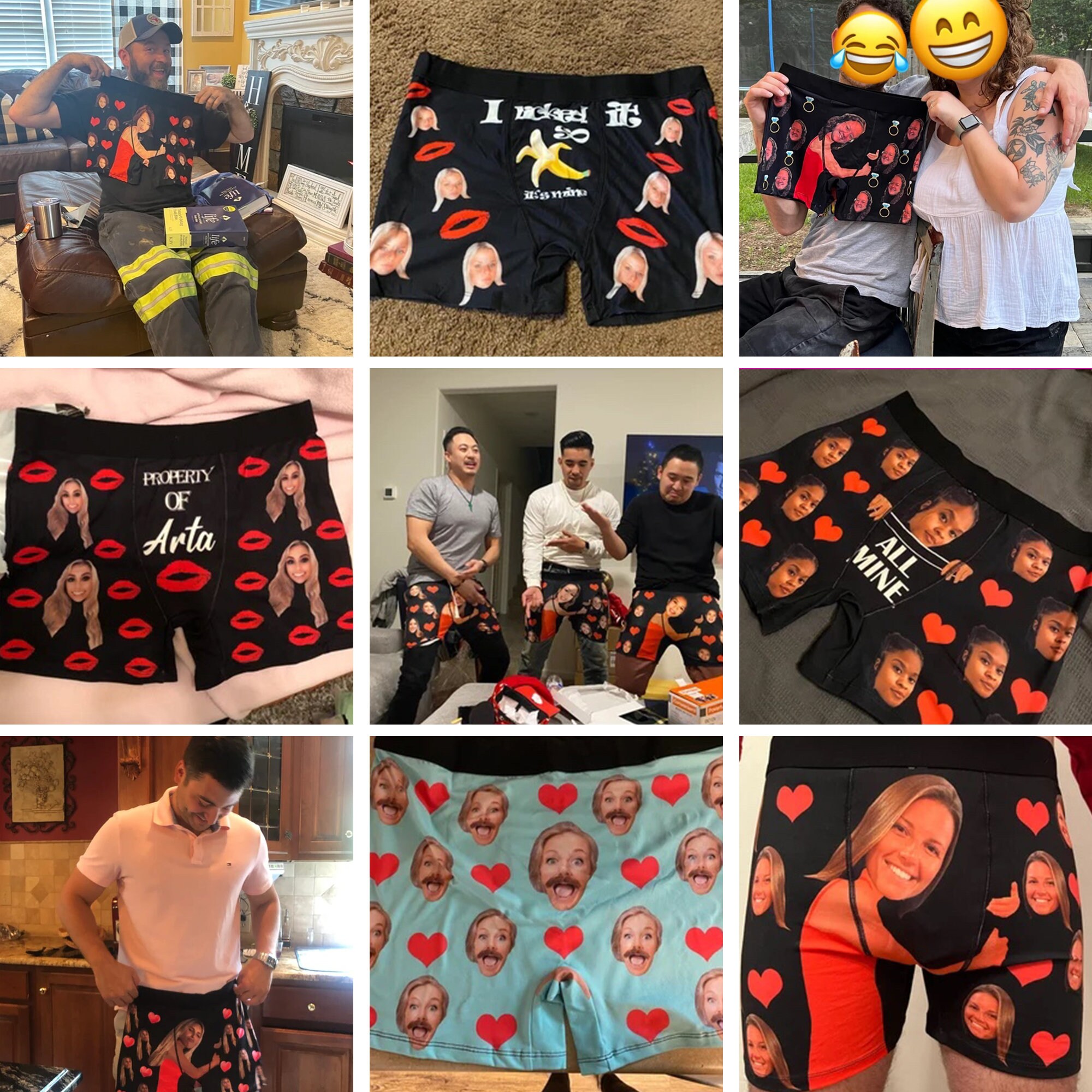 Custom Briefs Personalized Face Boxer Briefs - Custom Photo Underwear Gift - Etsy