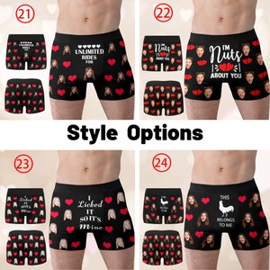 Personalized Photo Gift for Boyfriend/Husband,Custom Boxer Briefs,Face Underwear,Custom Men underwear,Anniversary/Birthday Gift for Him image 7