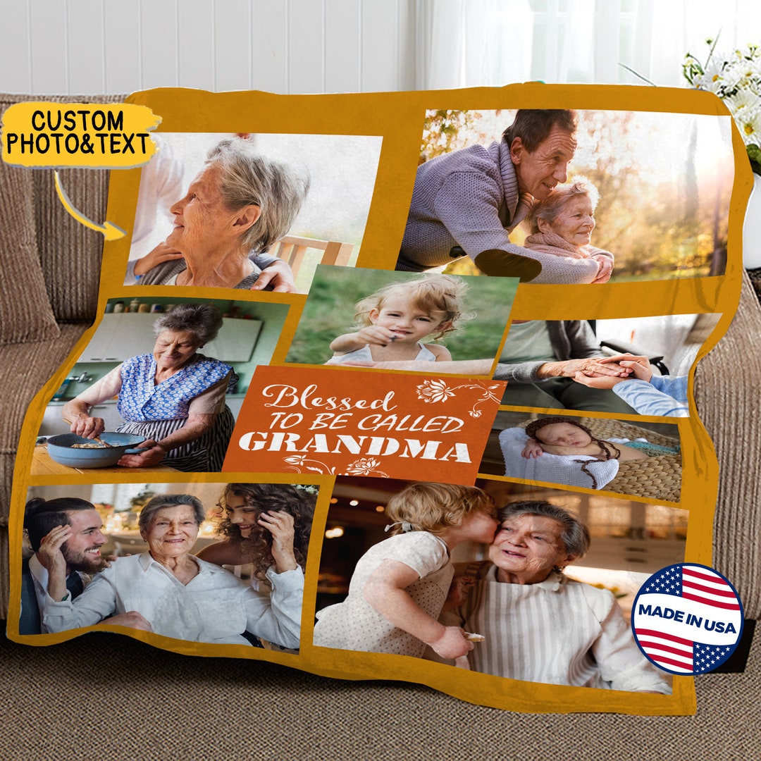 Custom Blanket - Personalized Birthday Gifts For Grandma, Grandson - A Bond That Time Can’t Break