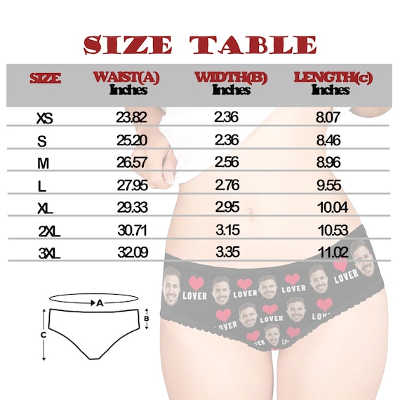 Custom Face Briefs,personalized Photo Women Underwear, Gift for Girlfriend  Wife,lady Underwear Brief,anniversary Gift for Her,sexy Panties 