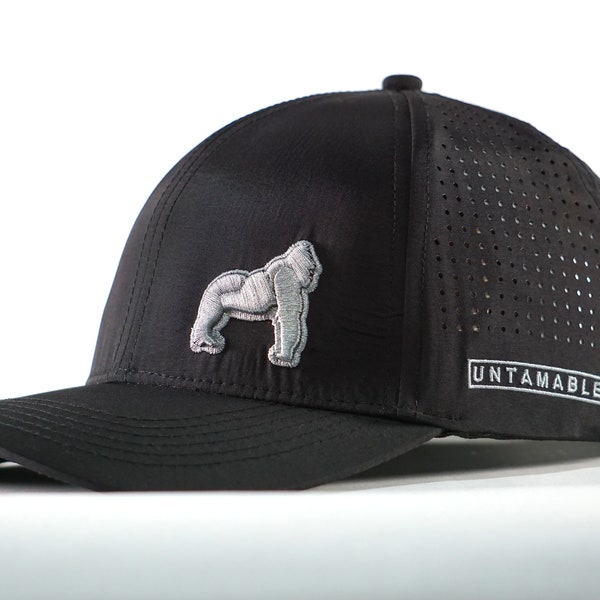 Bob Mac Untamable 1.5 inch logo Snapback Hat 3D Embroidered Gorilla Logo