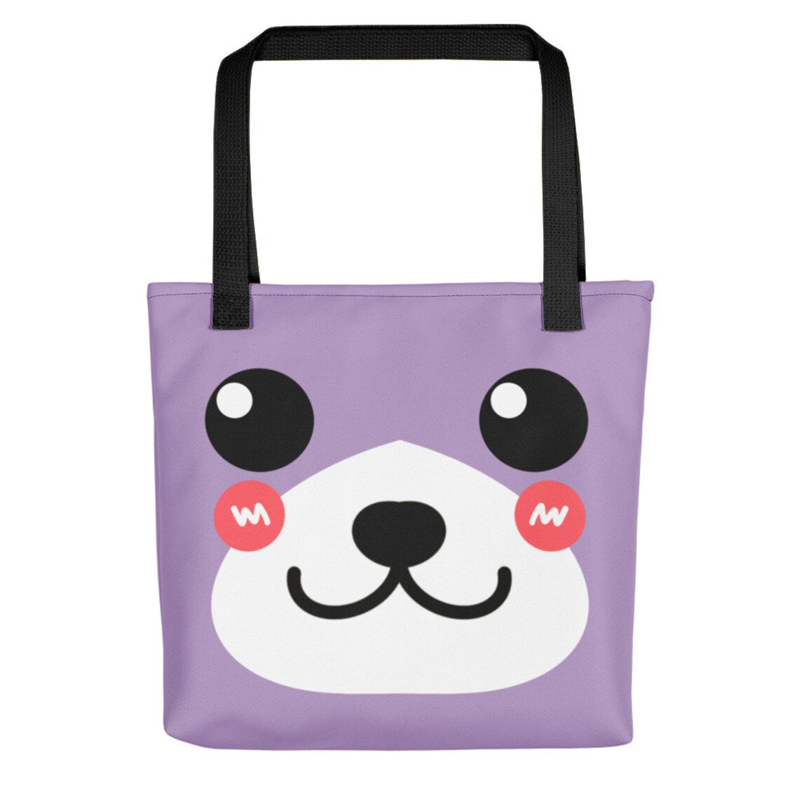 Kawaii Bear Tote Bag Cute Tote Bag Cute Shoulder Bag Etsy