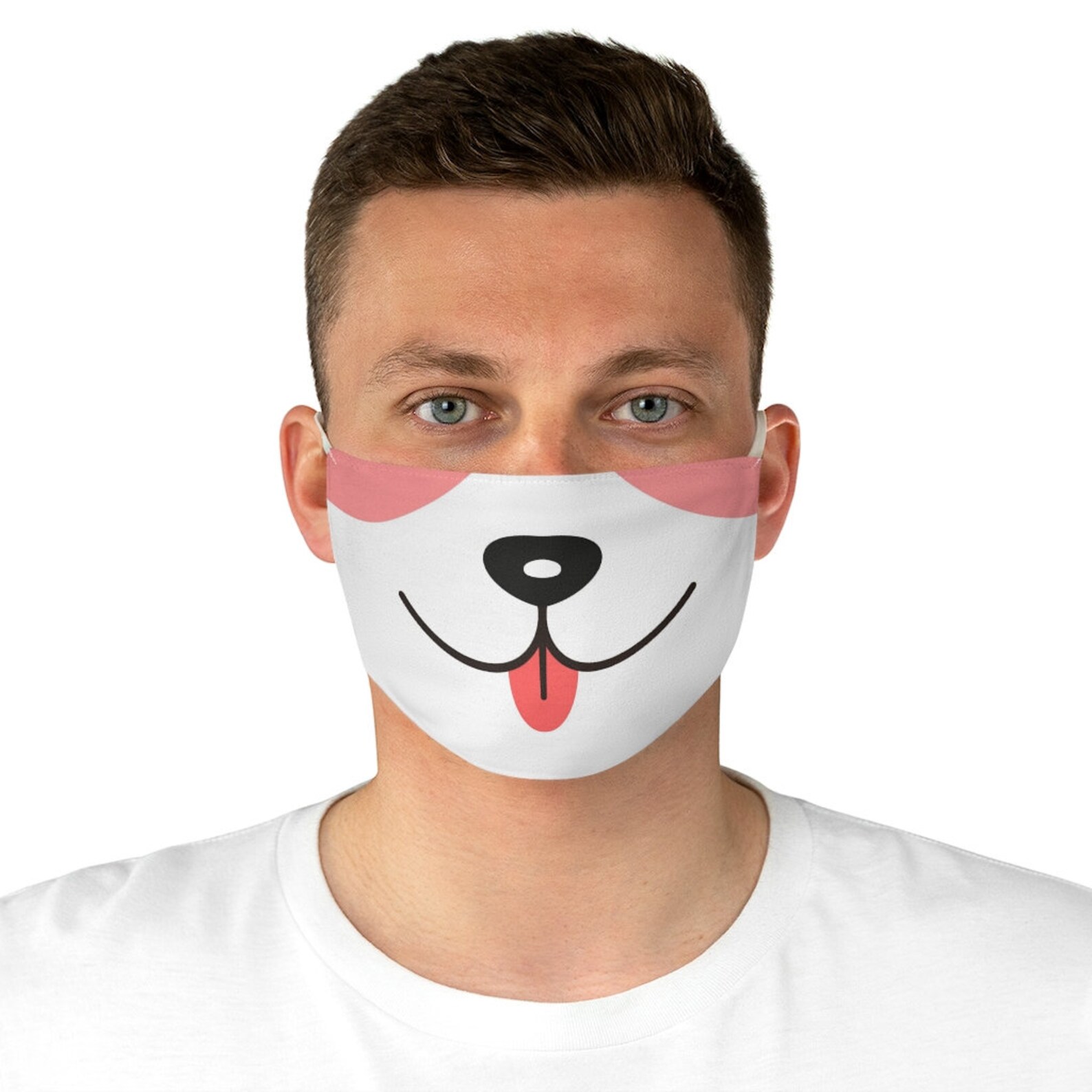 Adults Dog Mouth Face Mask Dog Print Face Mask Custom Dog Etsy