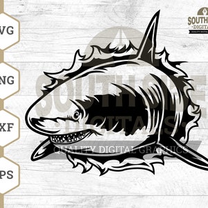 Shark SVG File, Wild Shark svg, Shark in Ocean svg, Shark Silhoutte svg, Shark Fin svg, Shark Shirt, Shark Clipart, Shark Png