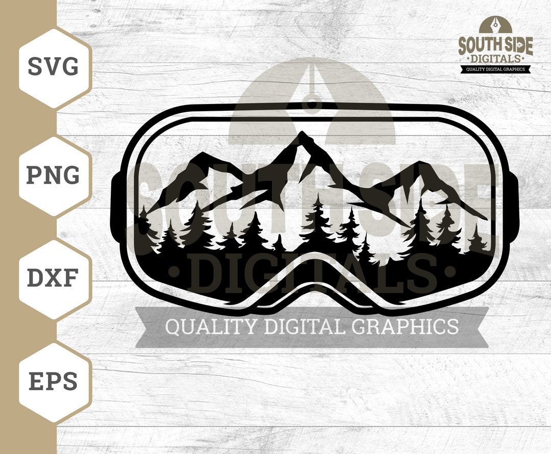 Snow Goggles SVG File, Ski Mask Svg, Mountain Goggles Svg, Snow Mask ...