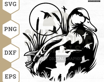 Duck Hunting SVG File, Duck Hunter svg, Hunting Season svg, Duck Hunting svg, Hunting Cut File, Duck svg, Duck Hunting Clipart, Duck png