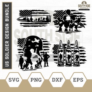 US Soldier Bundle Svg, Military Svg, Veteran Soldier Svg, US Soldier Bundle Png, Soldier Cricut, Soldier Dxf, Soldier Eps, Silhouette