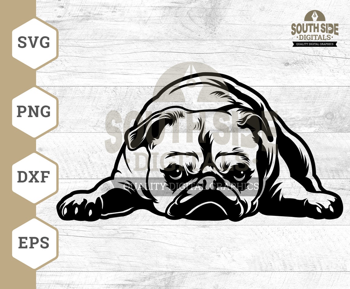 Download Pug SVG Files Pug Life svg Pug Puppy svg Cute pug svg Pug ...