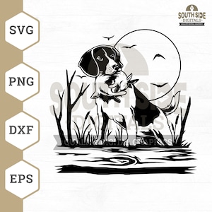 Rabbit Hunting SVG File, Rabbit Hunter svg, Hunting Dog svg, Hunting Bunny svg, Hunting svg, Hunting Shirt, Hunter Clipart, Rabbit Hunt Png